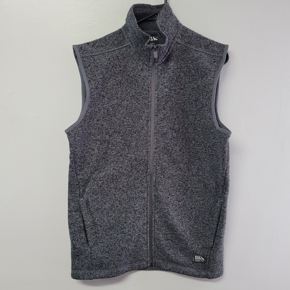 Eddie Bauer Mens Radiator Fleece Vest‎ 3.0 Slate Gray Full Zip Small 3310